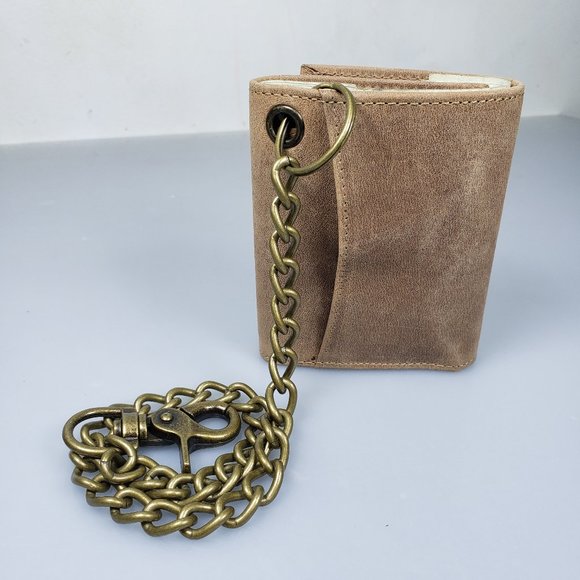 Men's RFID Blocking Motorcycle Wallet With Chain - Picture 11 of 13